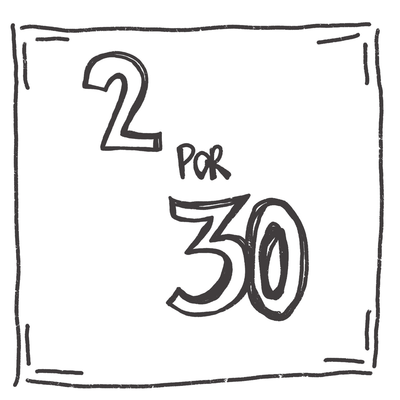 2 por 30 logo