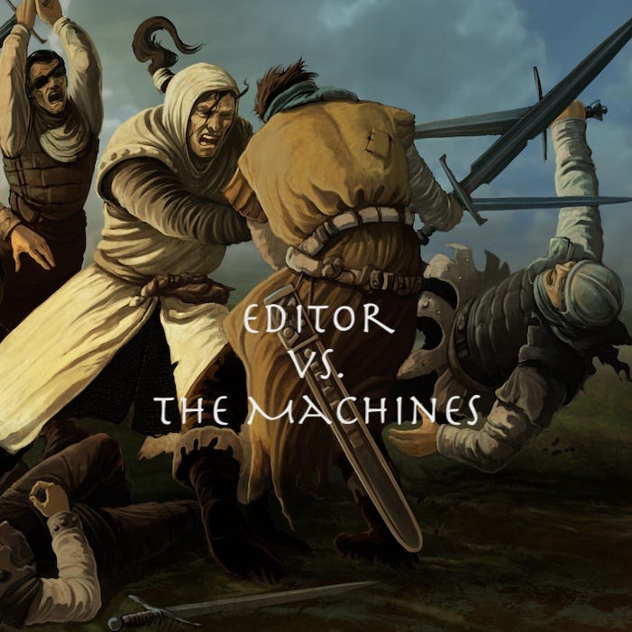 Artwork for M. B. Heywood: Editor vs. the Machines