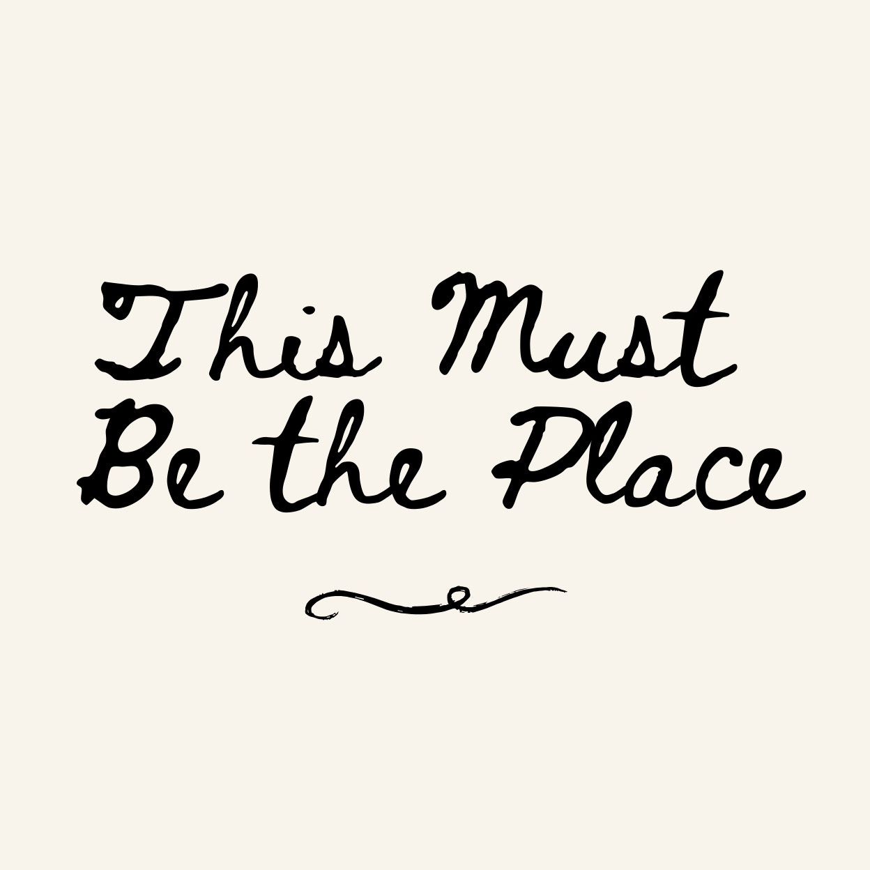 This Must Be the Place logo