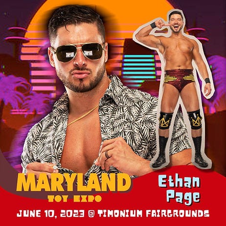 Saturday: Meet Ethan Page & Danhausen at MD Toy Expo