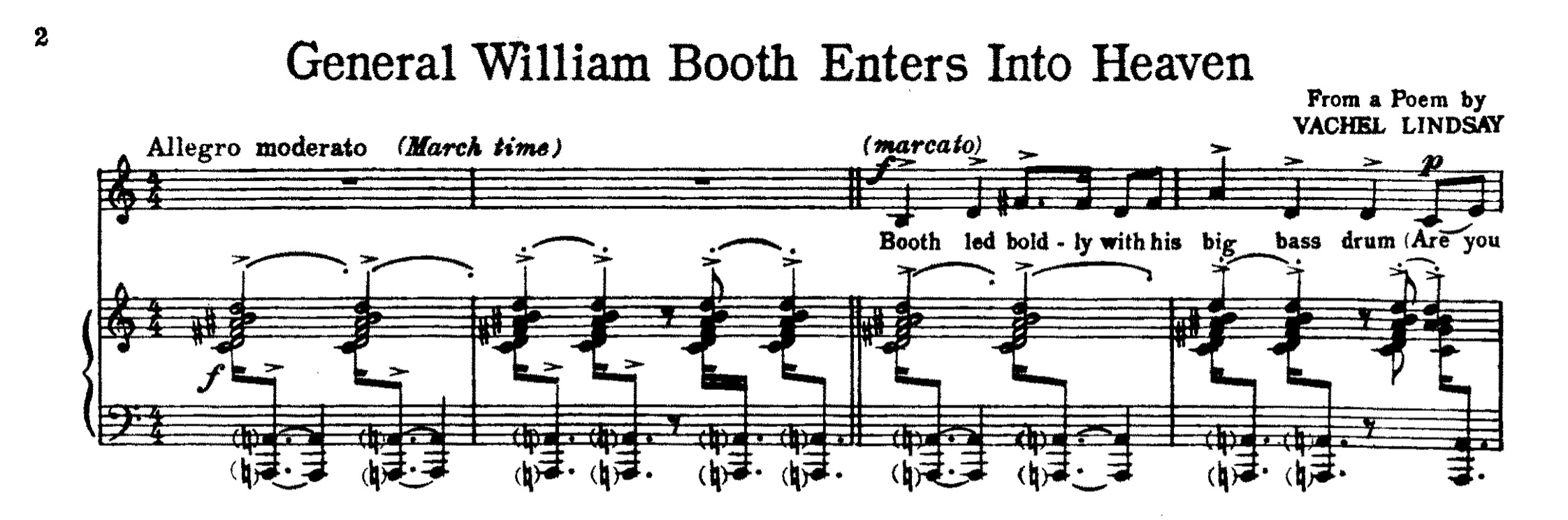 The Ballad Of Booth (Part I) Sheet Music