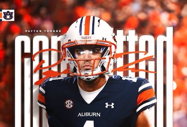 How Payton Thorne stood out at Auburn well before his first practice