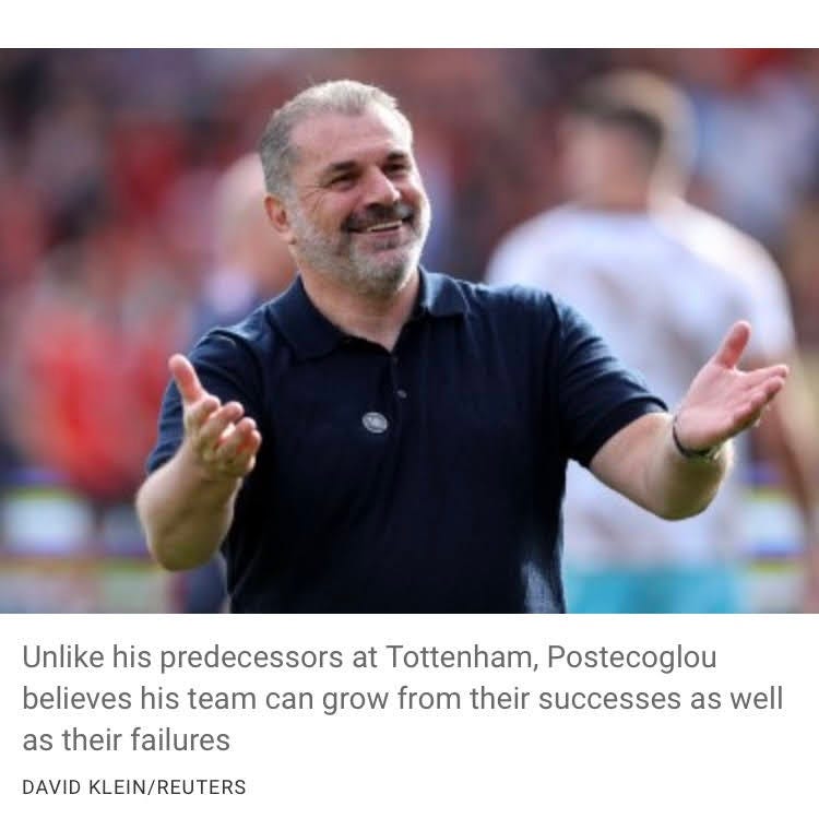 Postecoglou not a dreamer as Spurs continue title push