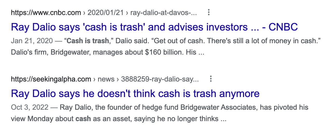 Is Cash Trash? The Narratives Are Changing