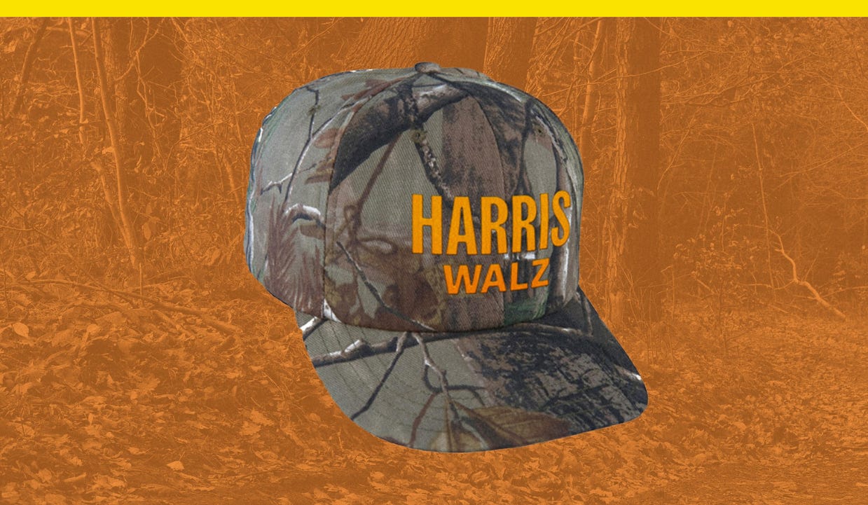 The HarrisWalz camo hat is suddenly 2024’s hottest merch