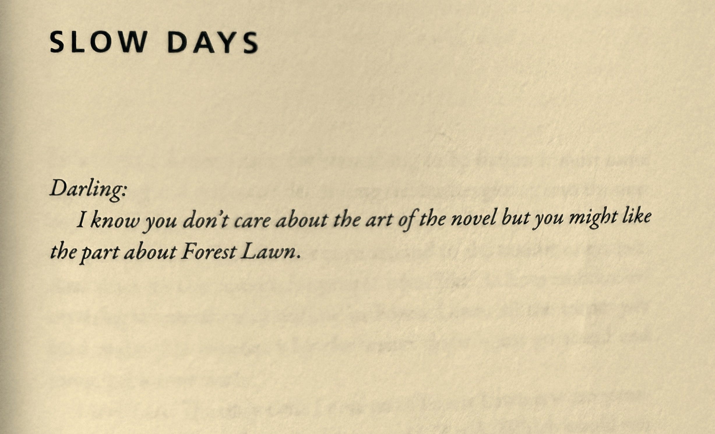 BABITZ: SLOW DAYS, FAST COMPANY - by Kimberly Faith Waid