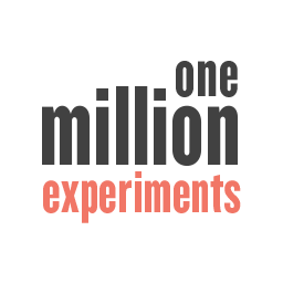Artwork for One Million Experiments Newsletter