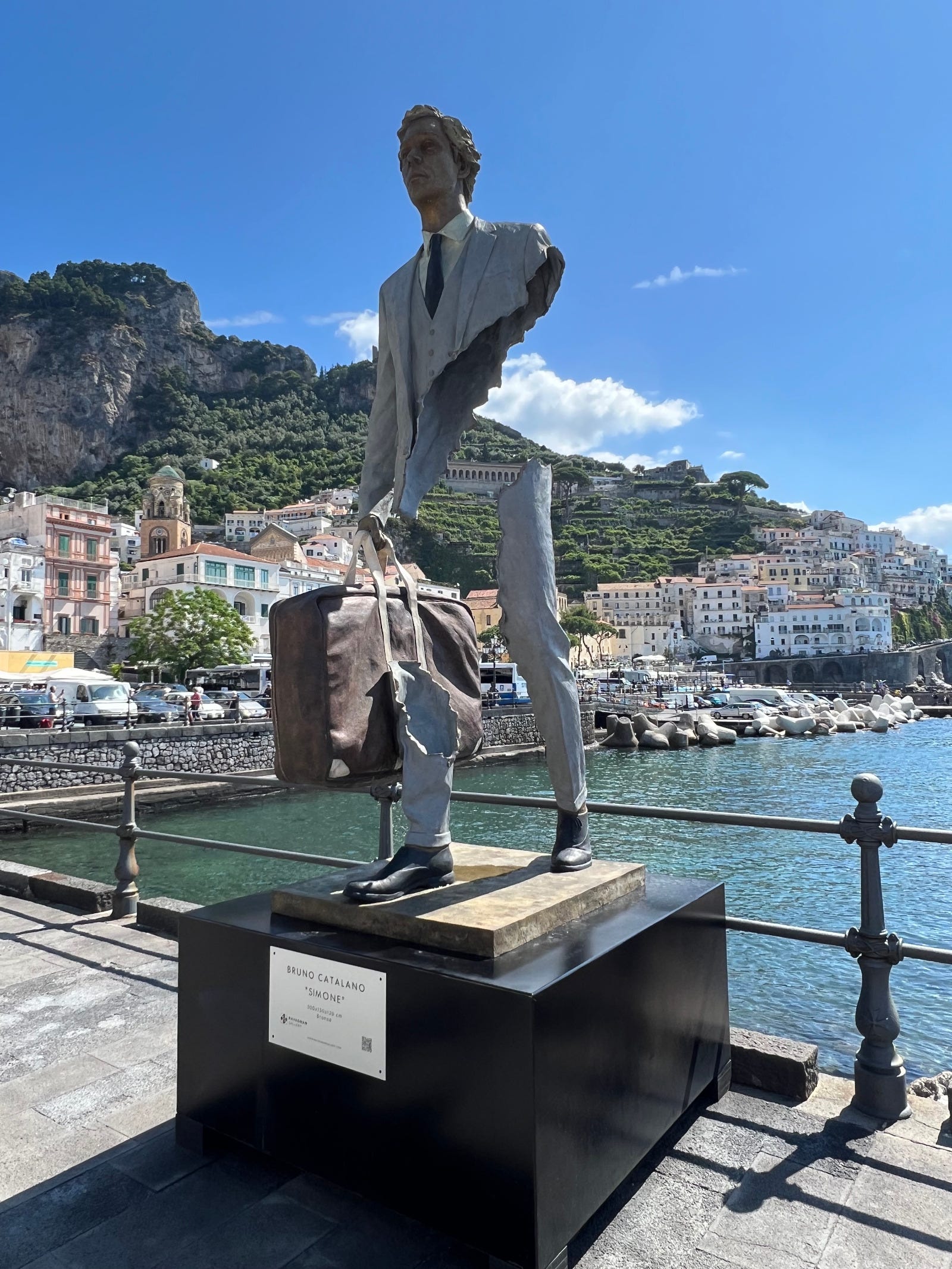 Powerful, Fragmented Bronze Sculptures by Bruno Catalano in Venice