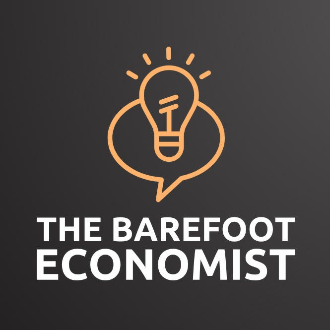 The Barefoot Economist logo