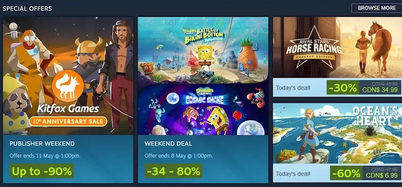 Steam Sale Contains Some Of The Best Games Ever