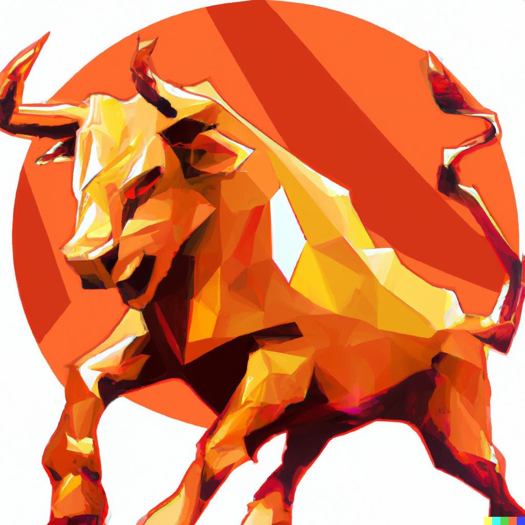 The Orange Bull Ruminations logo