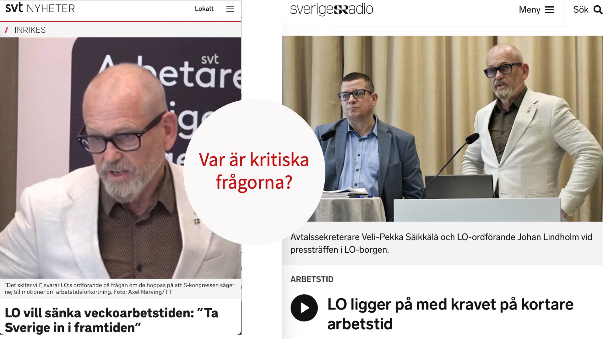Public service vinklar åt vänster