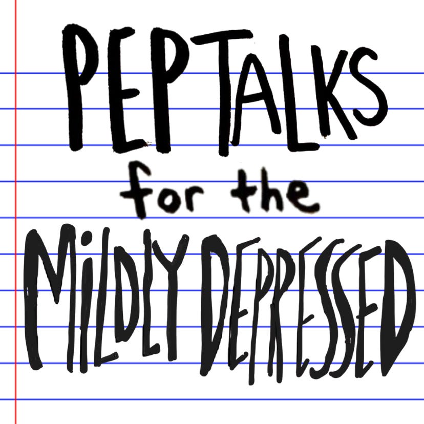 Pep Talks For the Mildly Depressed logo