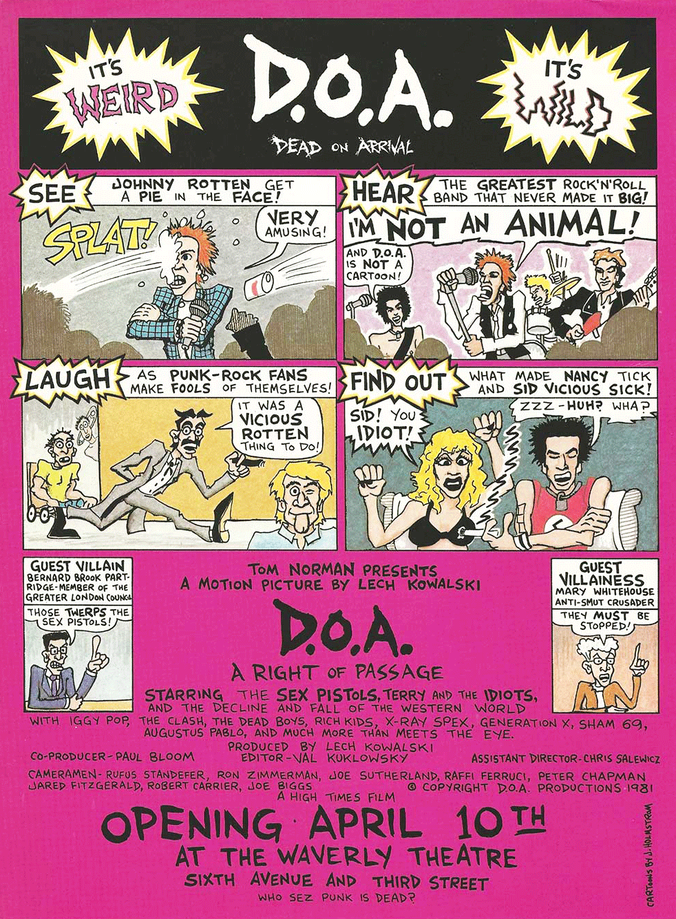 DOA: The Full Story of the Sex Pistols Tour/Punk documentary