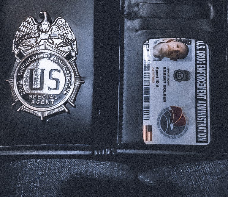 True Detective Louisiana State Police Badge, Credentials and Raid