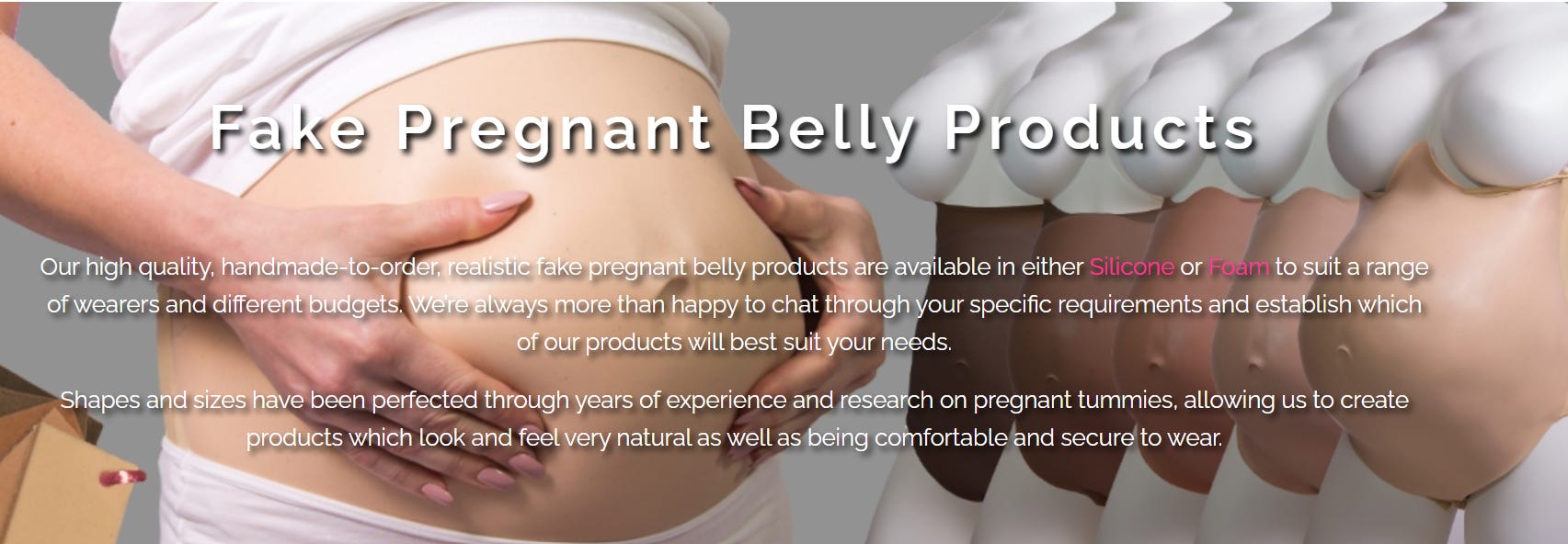 Fake Pregnant Belly and Fake Baby Bump for Secret Surrogacy –