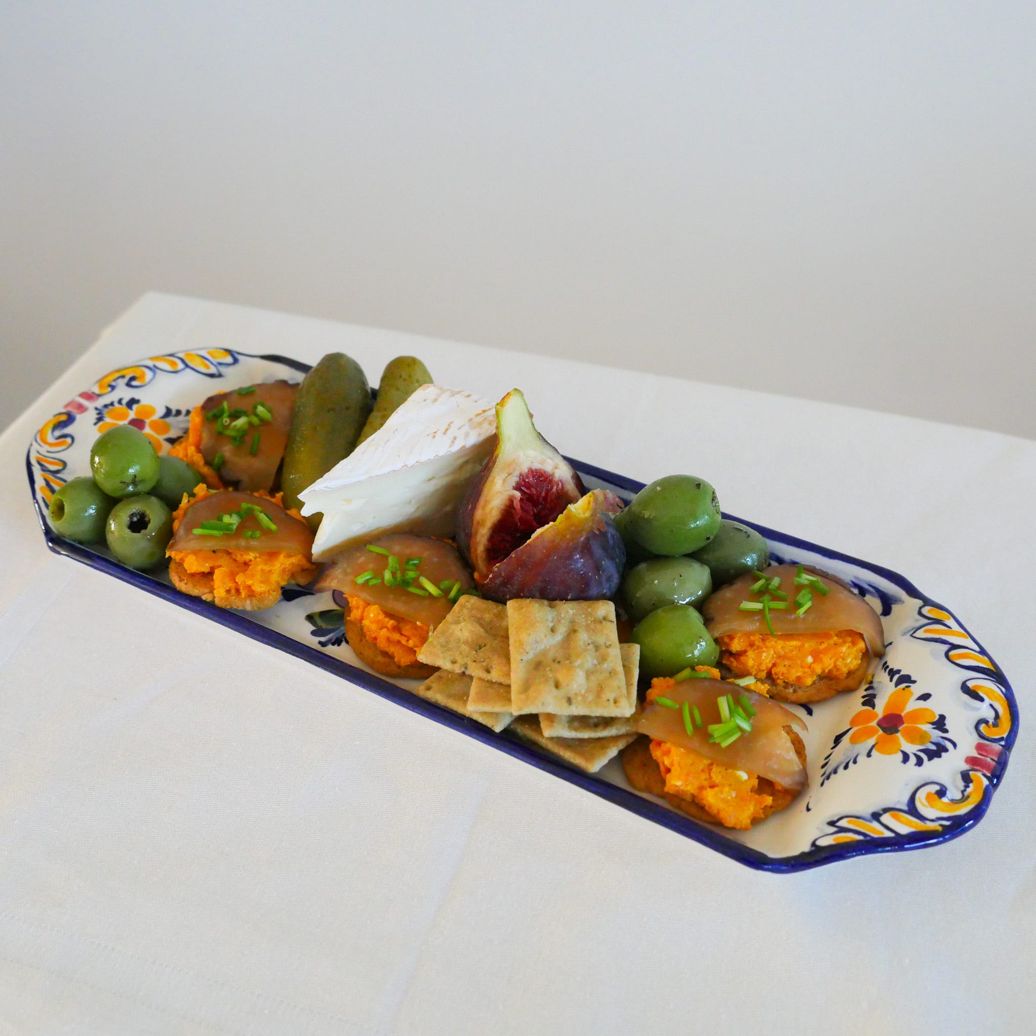 Iburigakko with Confit Carrot Cream Cheese