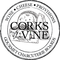 Corks on the Vine's Bubbly Banter logo