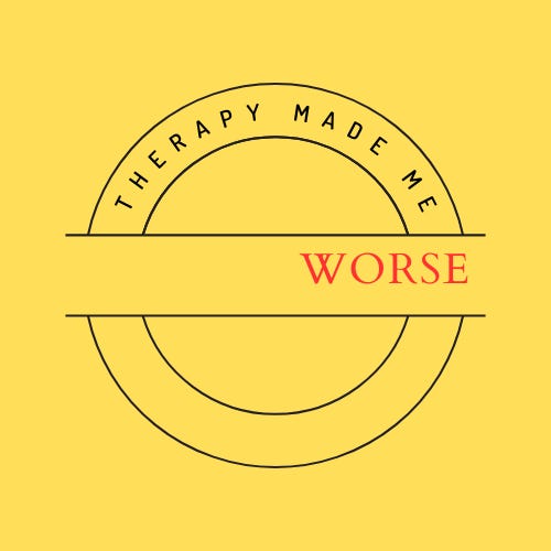 therapy made me worse logo