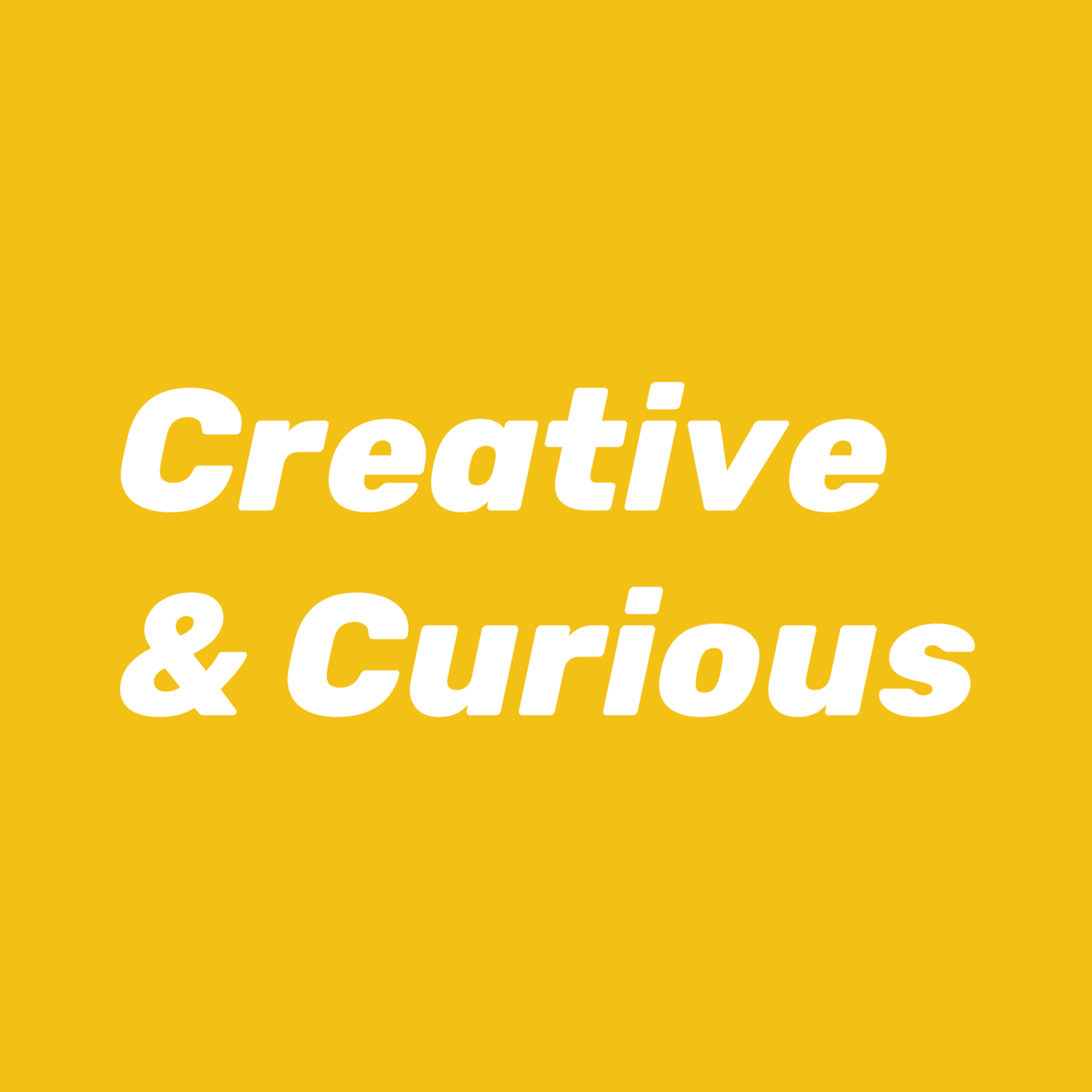 Creative & Curious