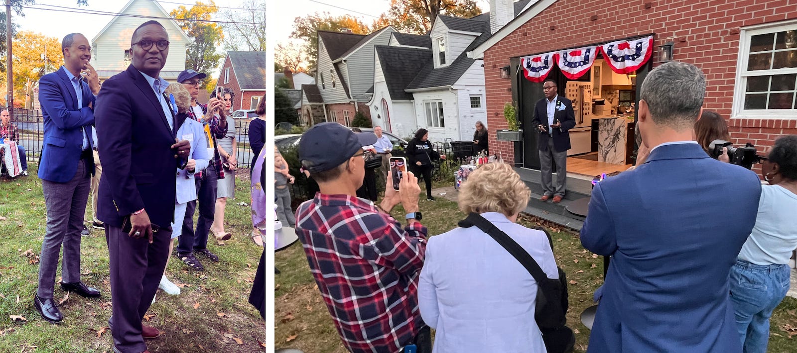 JD Spain, Jay Jones at Arlington HarrisWalz Event; Sneaker Ball