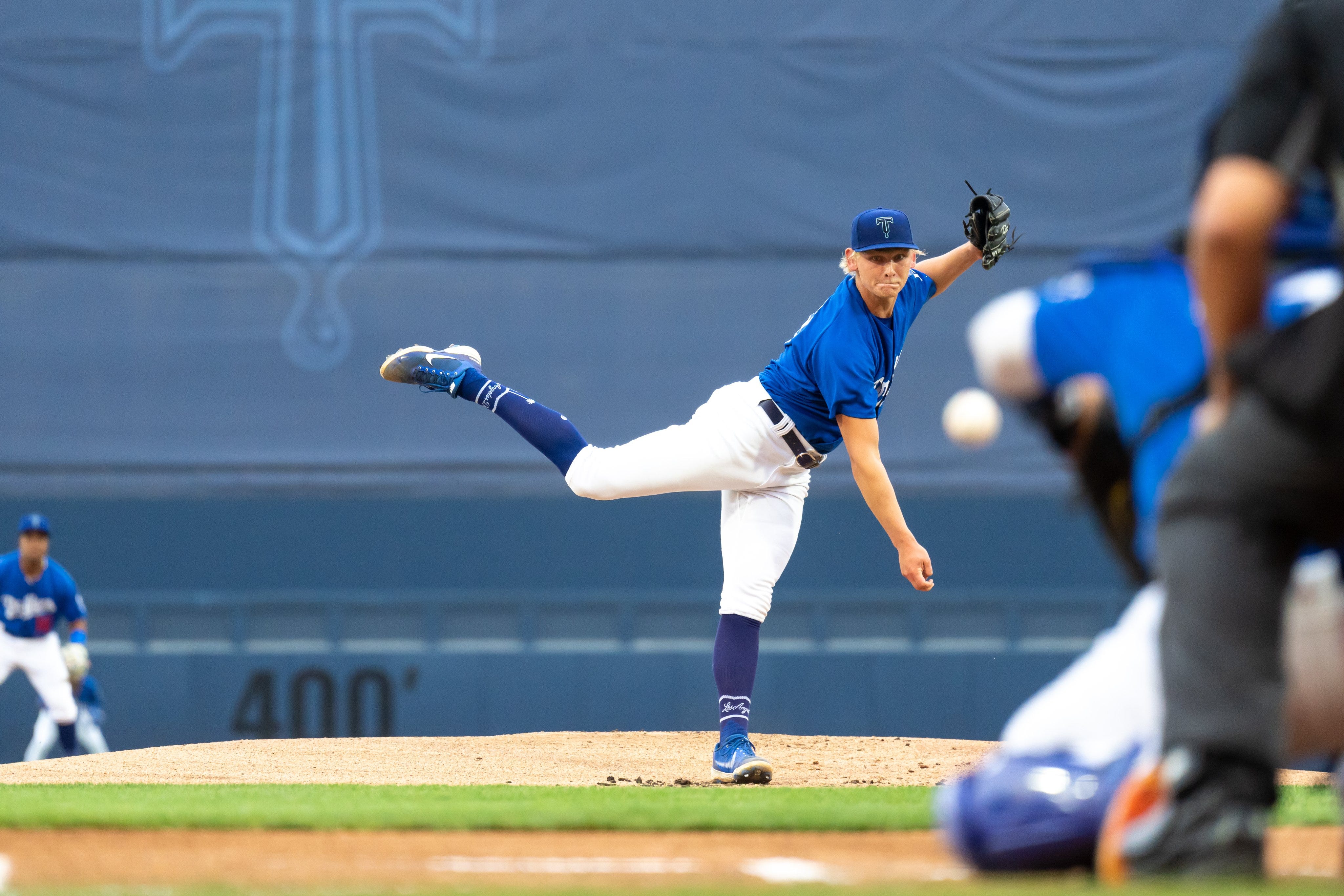 Tulsa Drillers Script Blue Alternate Jersey