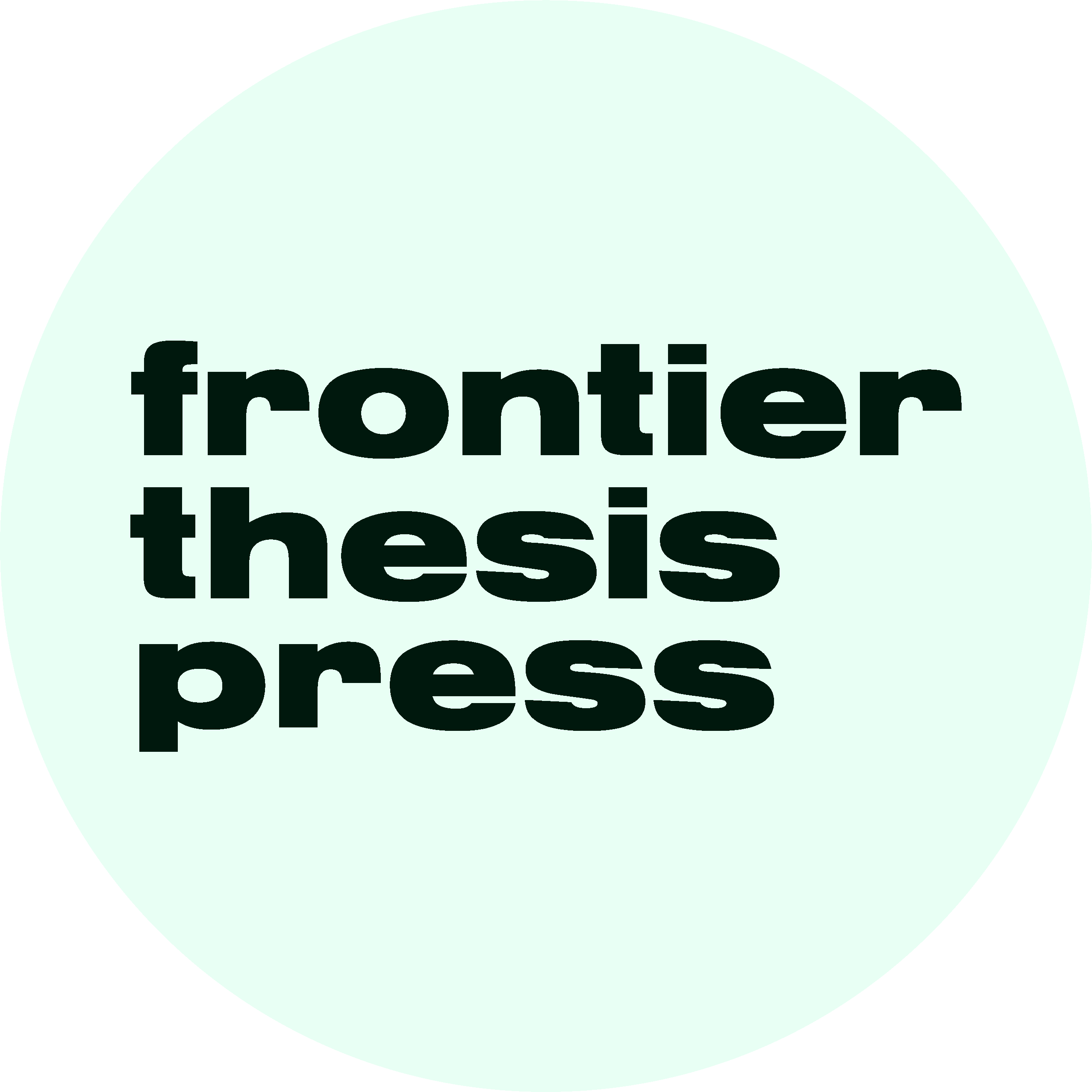 Artwork for Frontier Thesis Press