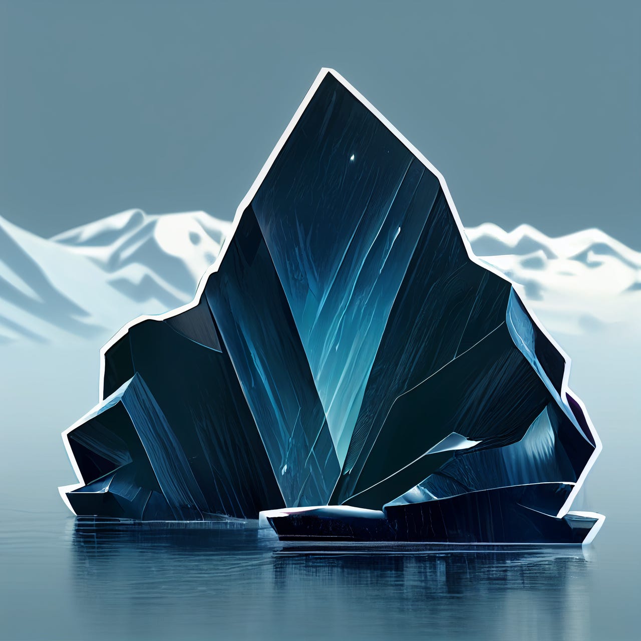 Obsidian Iceberg
