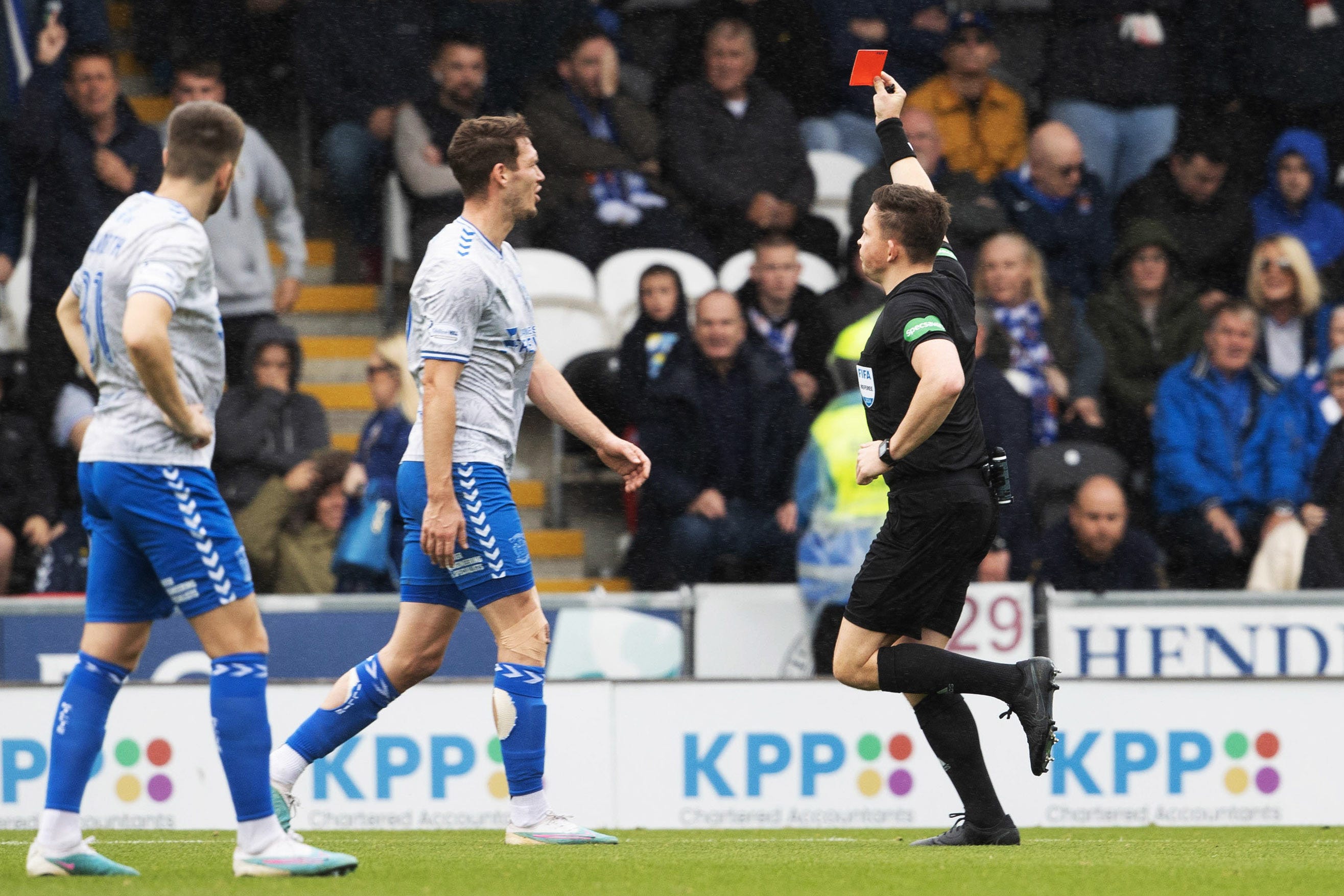 Every word as Derek McInnes fumes at ref over Shaun Rooney 'volley'