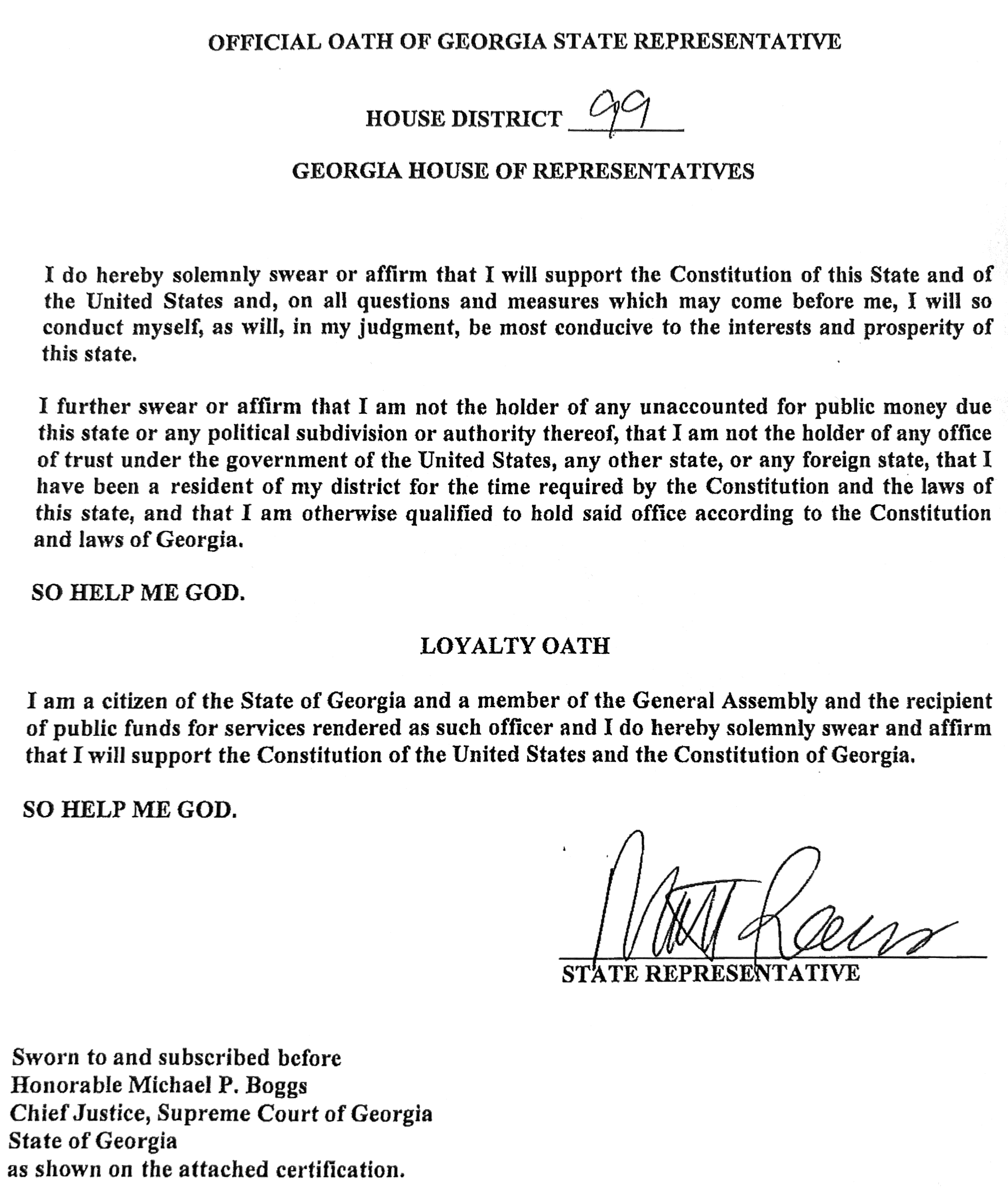 Elections Have Consequences Rep. Matt Reeves HD99