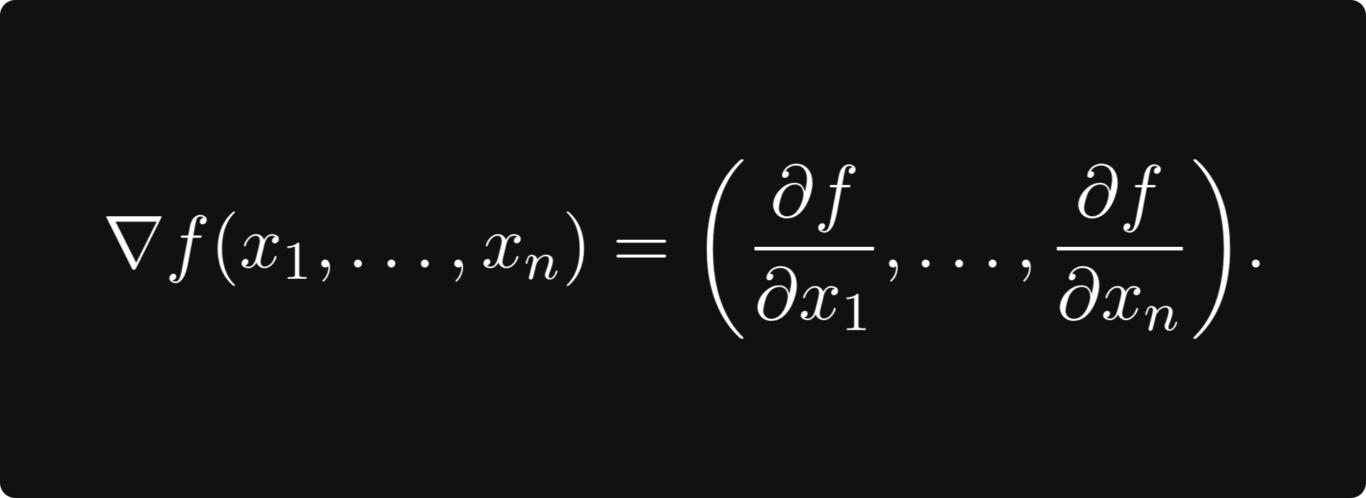 Gradient Formula