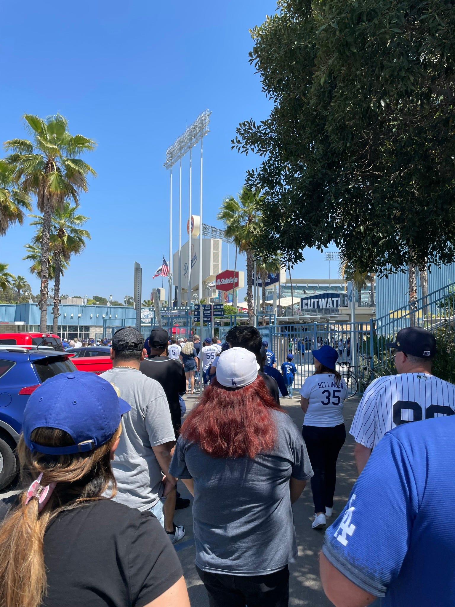 Los Angeles Dodgers Dodger Stadium Outline Tee
