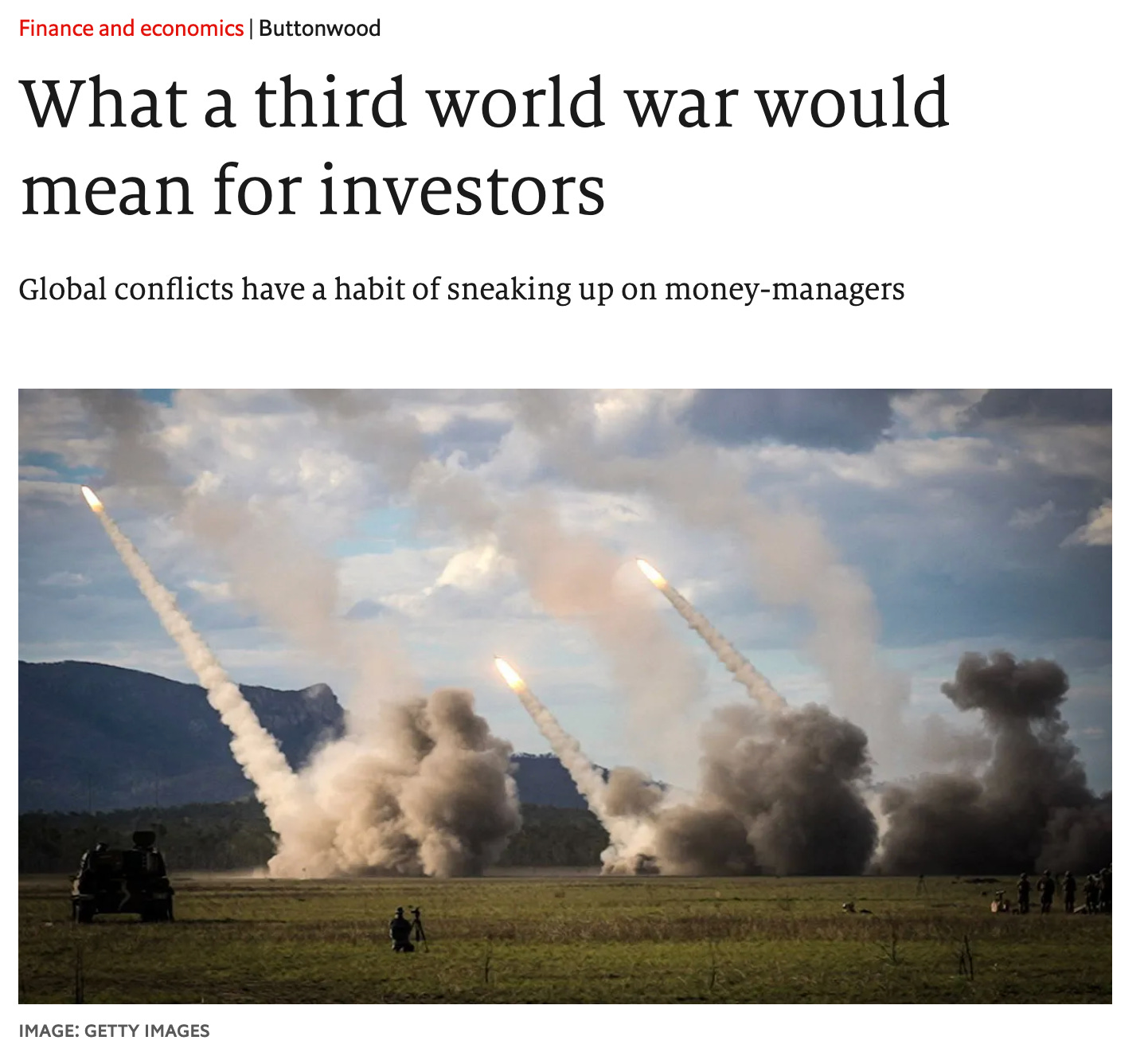 What a third world war would mean for investors