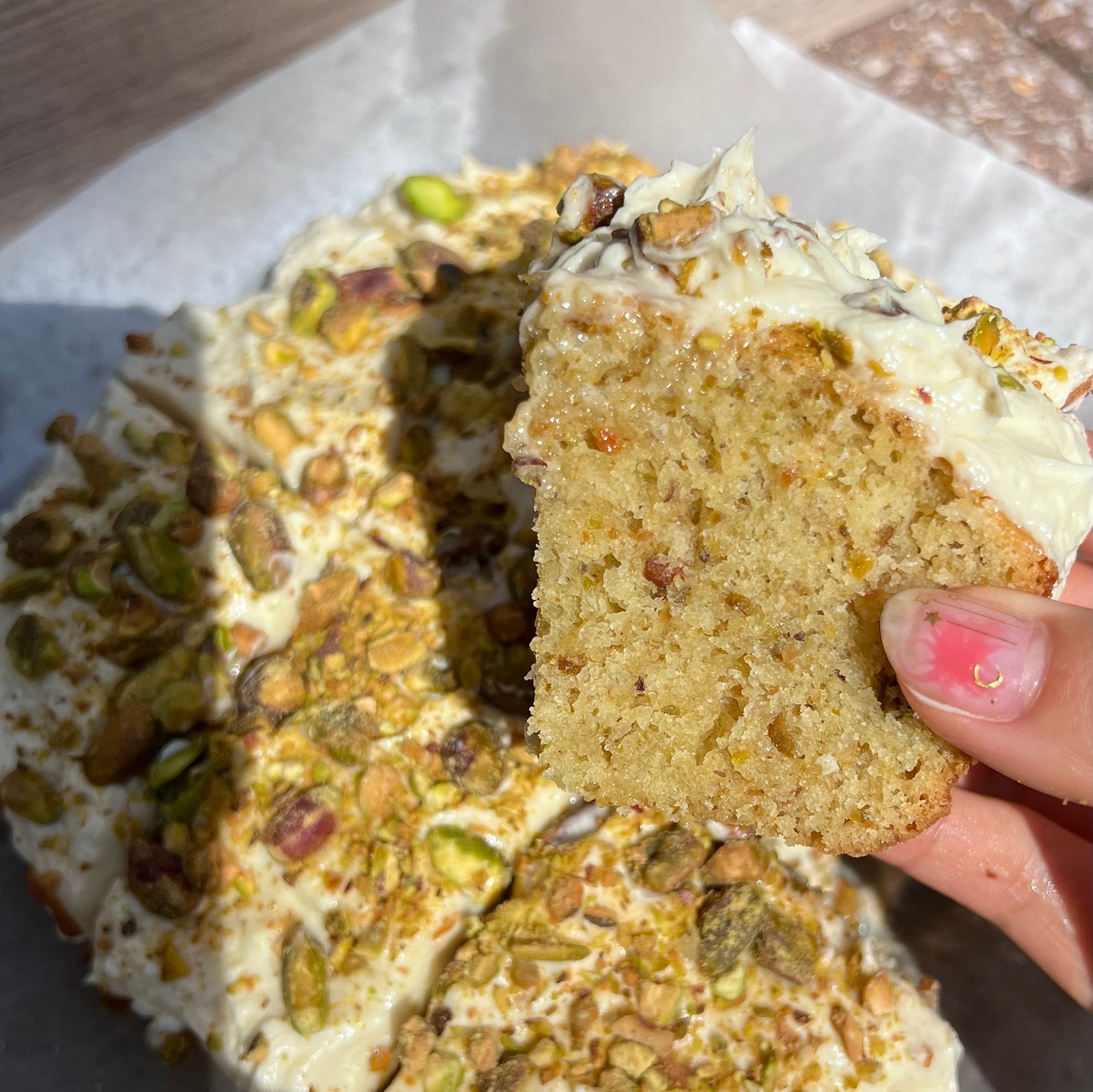 Cardamom Pistachio Cake | Sift With Kima