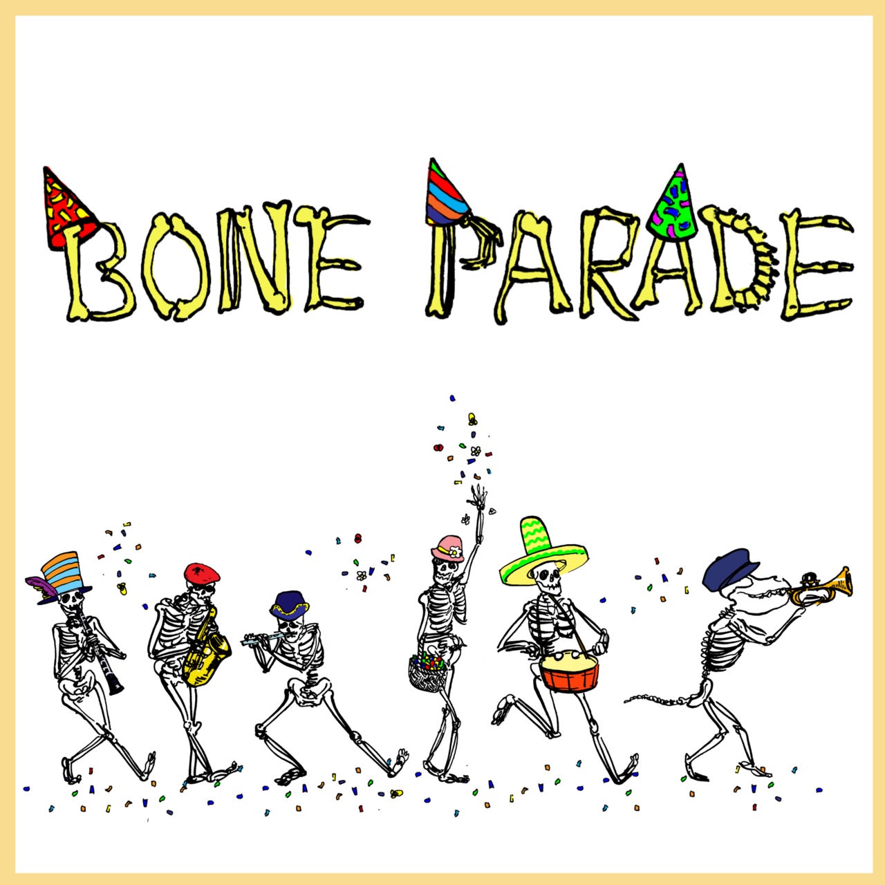 Artwork for Bone Parade's newsletter