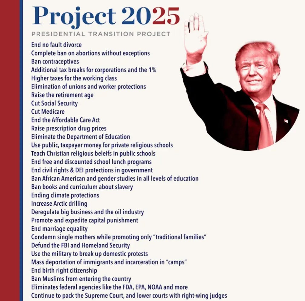 Project 2025 is Trump 2.0 Orange Hitler.