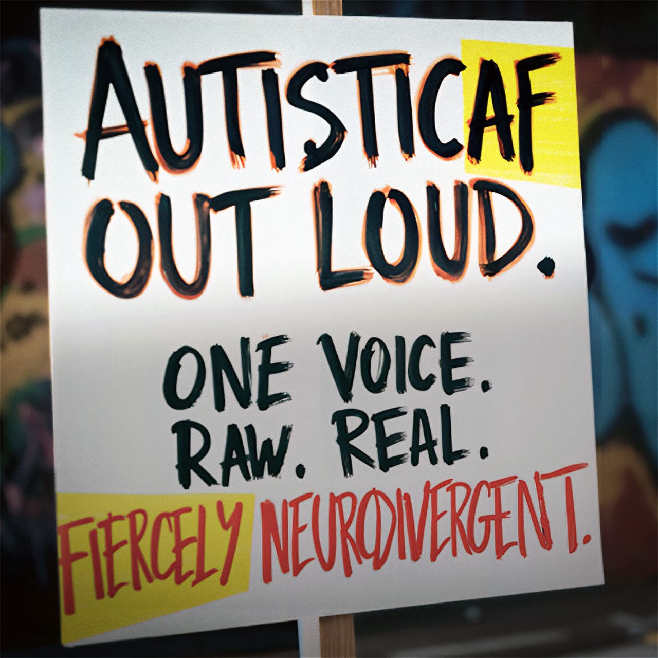 #AutisticAF Out Loud Newsletter logo