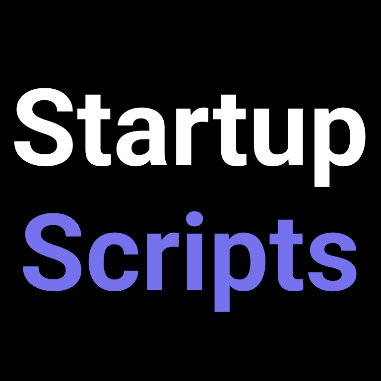 Artwork for Startup Scripts