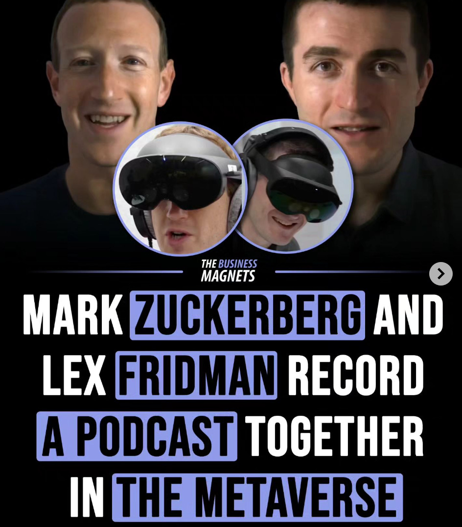 Metaverse: Mark Zuckerberg and Lex Fridman