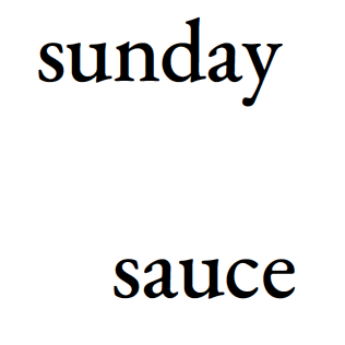 Sunday Sauce by James Ramsden