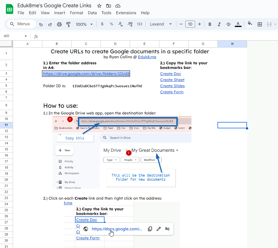 🙋‍♂️ How to Quickly Create Google Docs in a Specific Folder