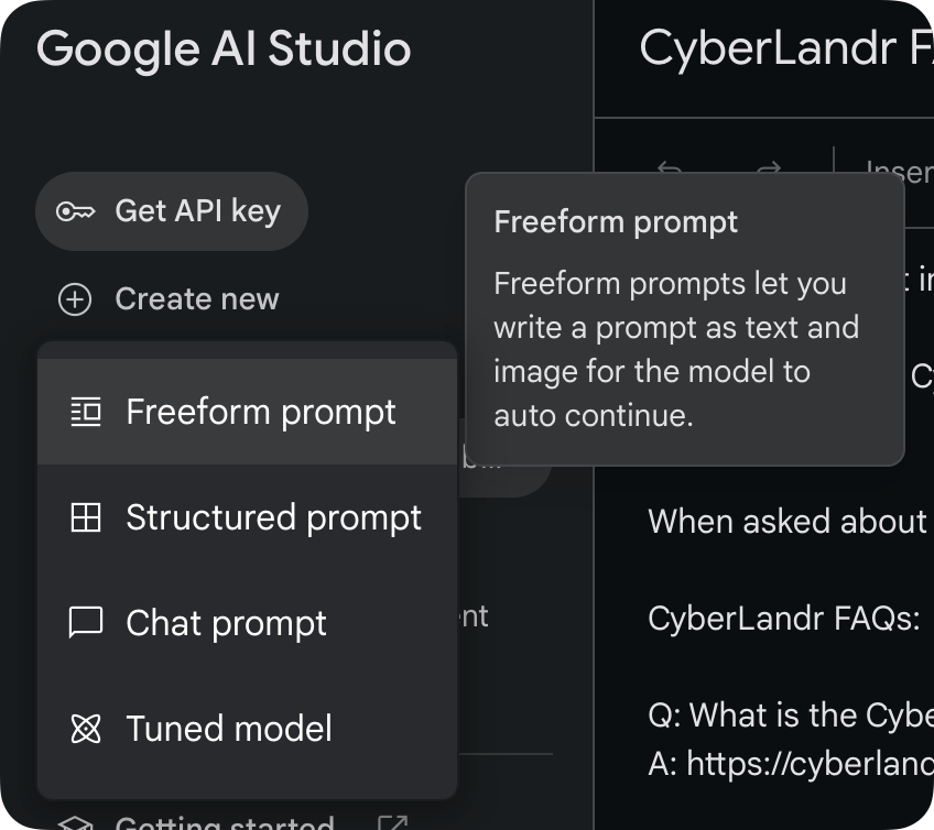 Google AI Studio