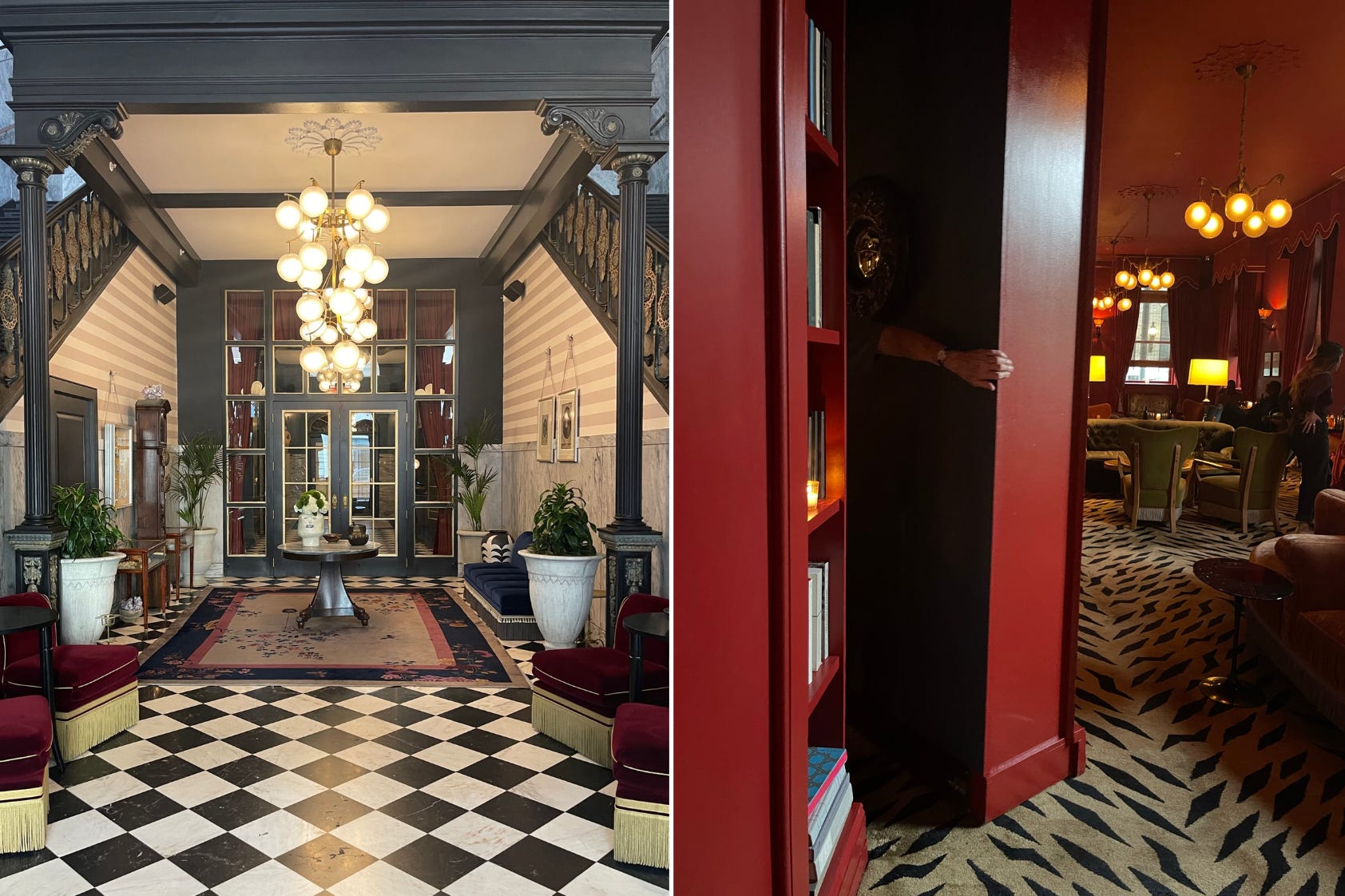 Artistic snake handle on glass shower door in hotel suites at Maison de la  Luz; unique hotels, top hot…