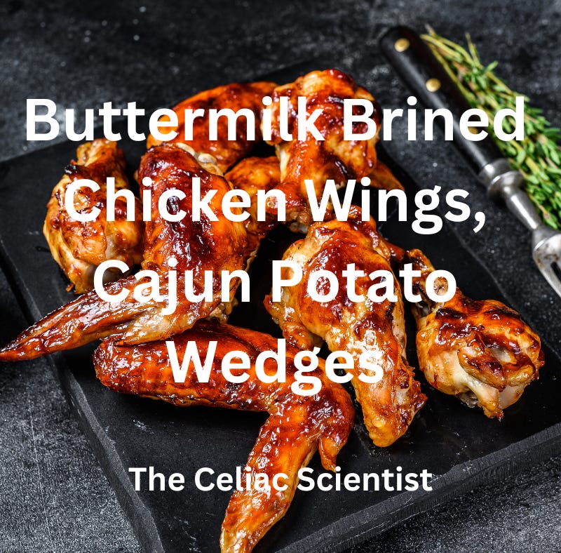 Summer Grilling Fun Buttermilk Brined Chicken Wings, Cajun Potato