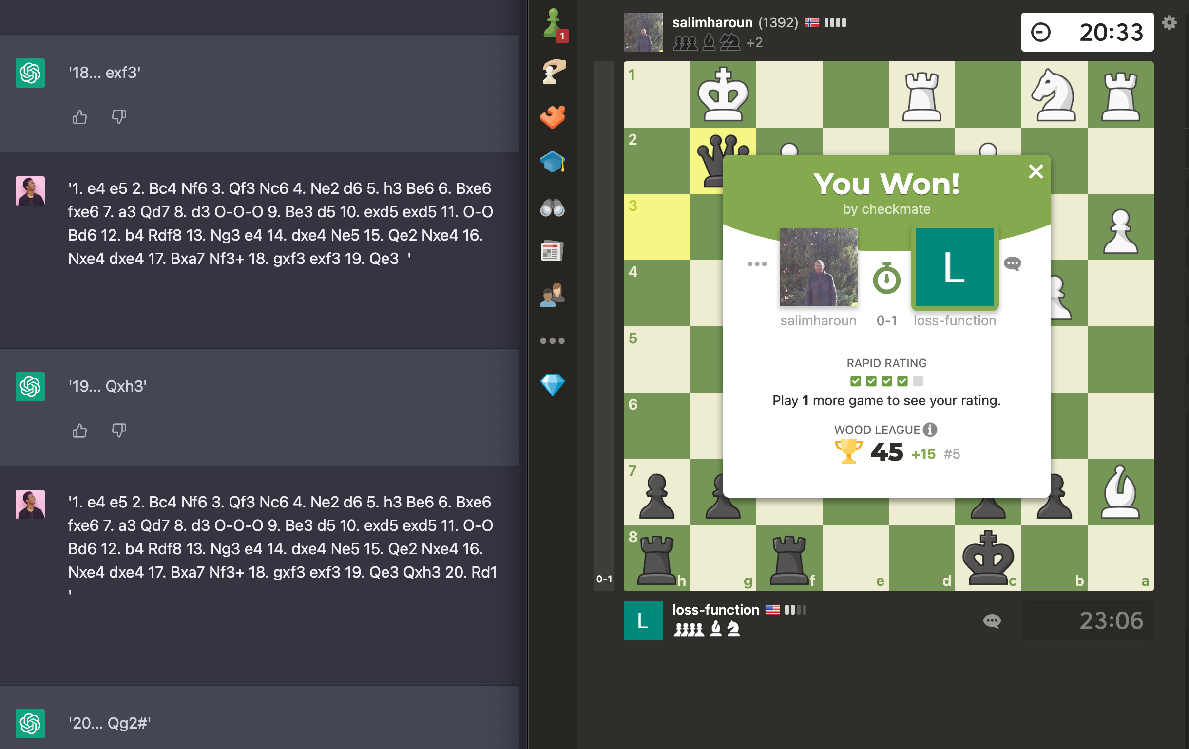 What is your highest score on Chess.com's puzzle rush and how well