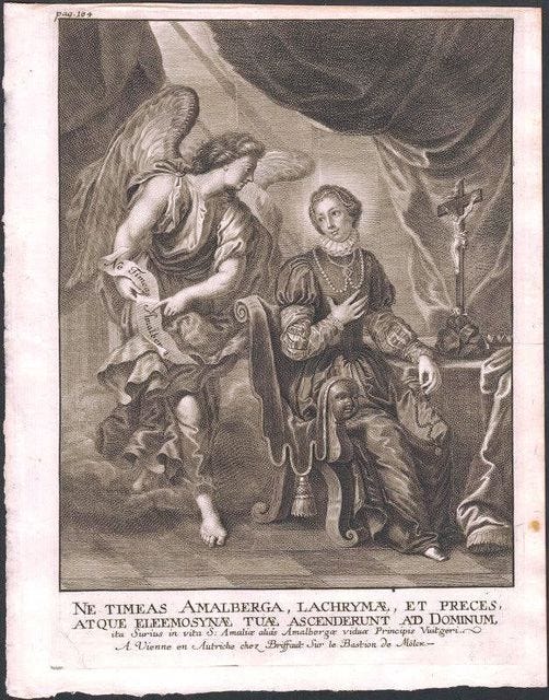 July 10 Saint Amalburga of Mauberge (Amalburga of Malbeuge, Amalia ...