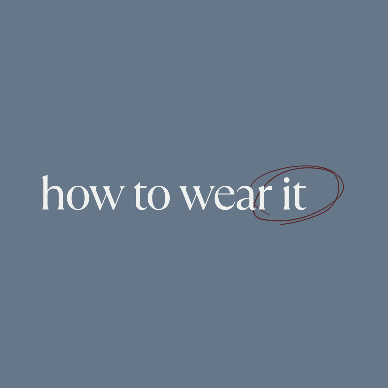 how to wear it logo