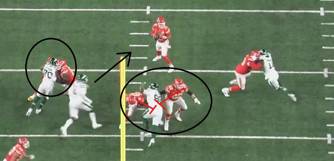 Controversial call on 'picked on' Chiefs tackle Jawaan Taylor results in  safety for Jets