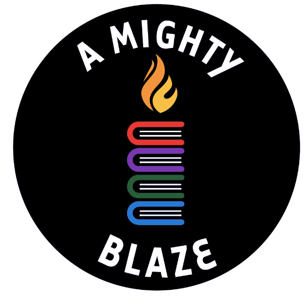 A MIGHTY BLAZE logo