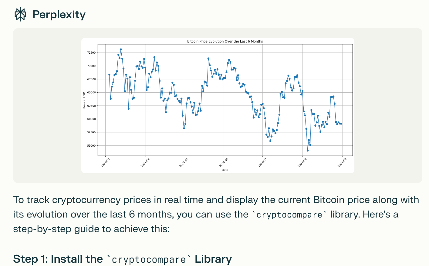 Comment obtenir des graphiques avec des données en temps réel grâce à  perplexity 📈